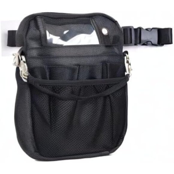 Compact Black Utility Fanny Pack for Nurses - 10 Pocket Organization Solution - Picture 9 of 9